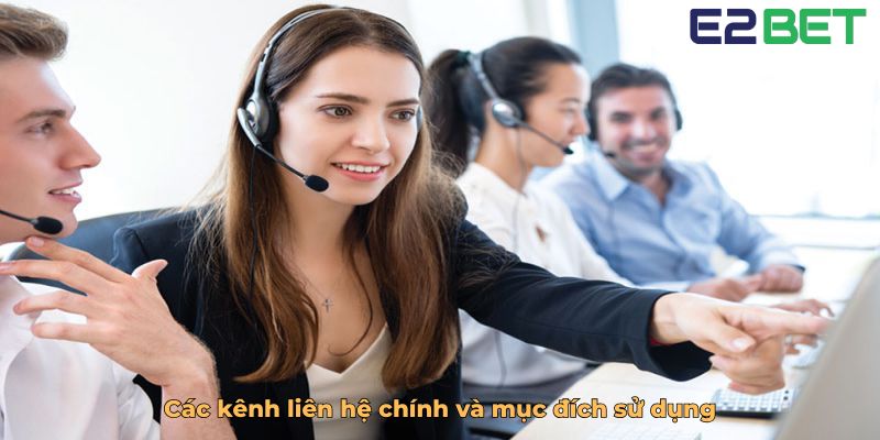 Các kênh liên hệ chính và mục đích sử dụng